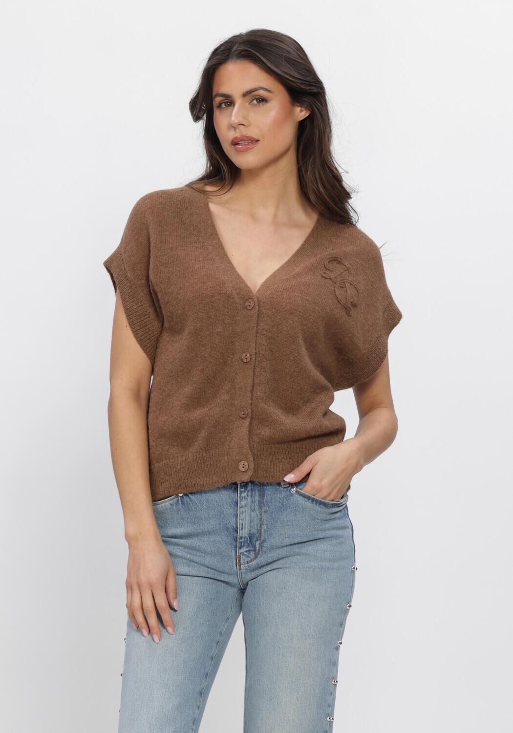 Bruine DANTE6 Vest ZYRA SHORT SLEEVE CARDIGAN - large