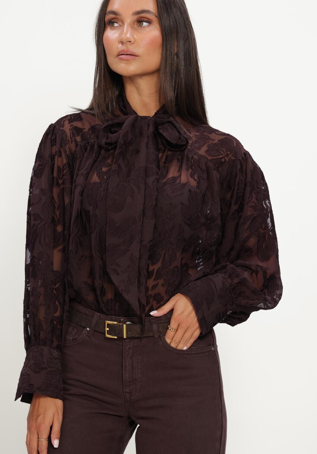 Bruine MY ESSENTIAL WARDROBE Blouses MWENYA BLOUSE - large