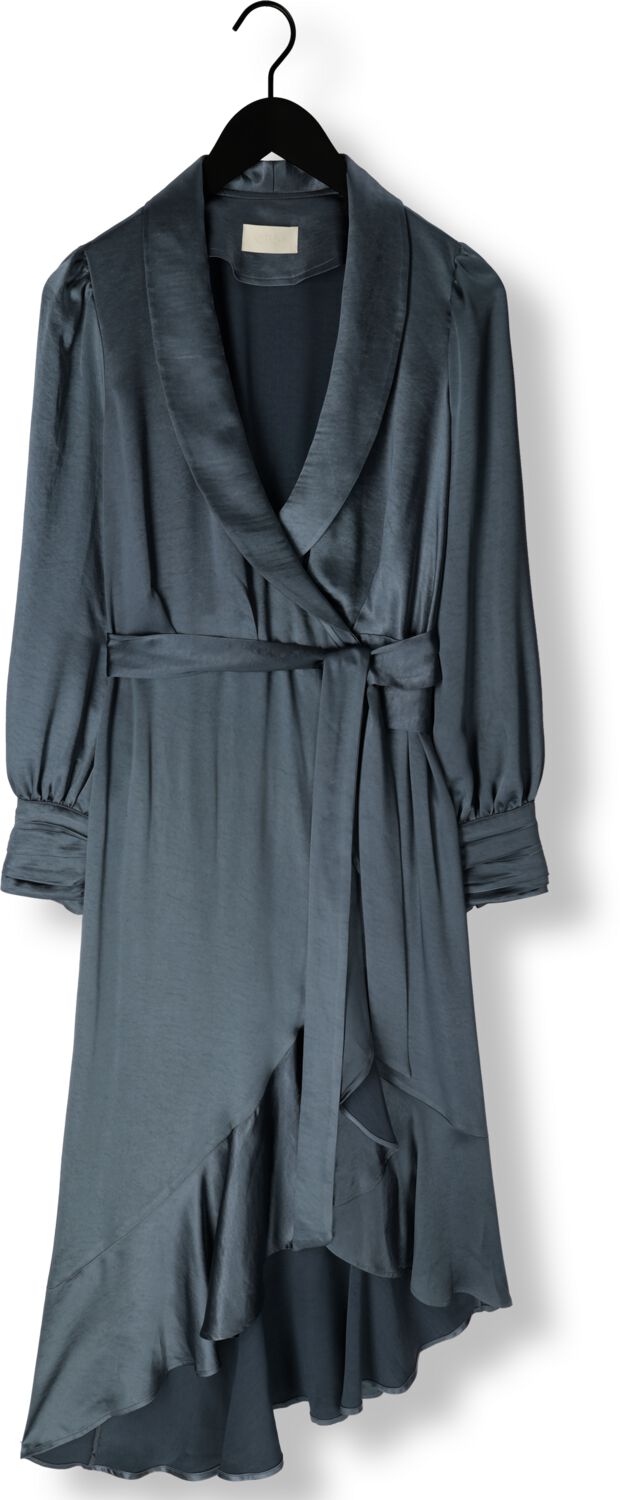 NOTRE-V Dames Jurken Nv-dorissa Satin Dress Blauw