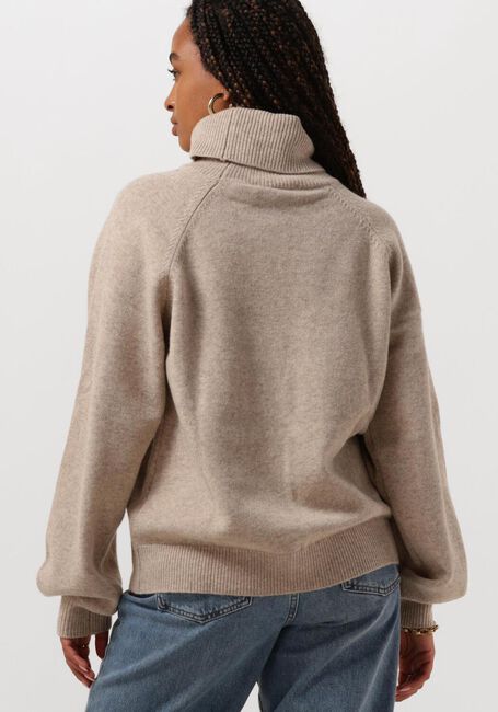 Beige GESTUZ Coltrui MANZIGZ WOOL ROLLNECK - large