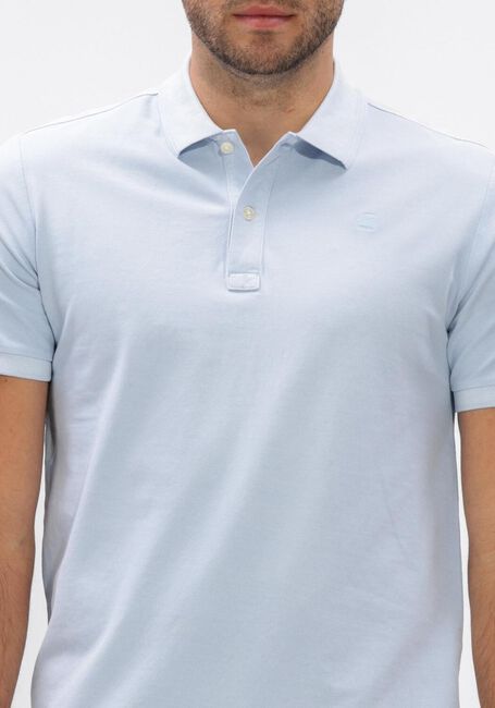 Blauwe G-STAR RAW Polo DUNDA OVERDYED SLIM POLO S\S - large