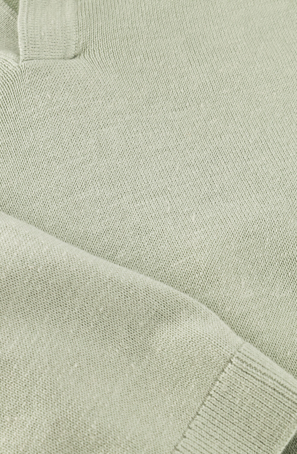 Mint SELECTED MEN Polo SLHMATTIS SS KNIT SUN OPEN POLO - large