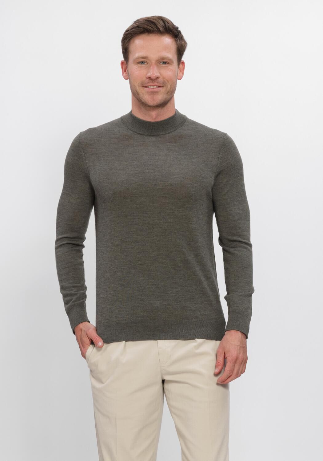 Khaki PROFUOMO Trui PPXJ30028