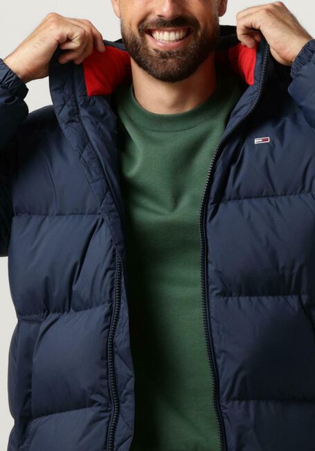 Donkerblauwe TOMMY JEANS Parka's TJM ESSENTIAL DOWN PARKA - large