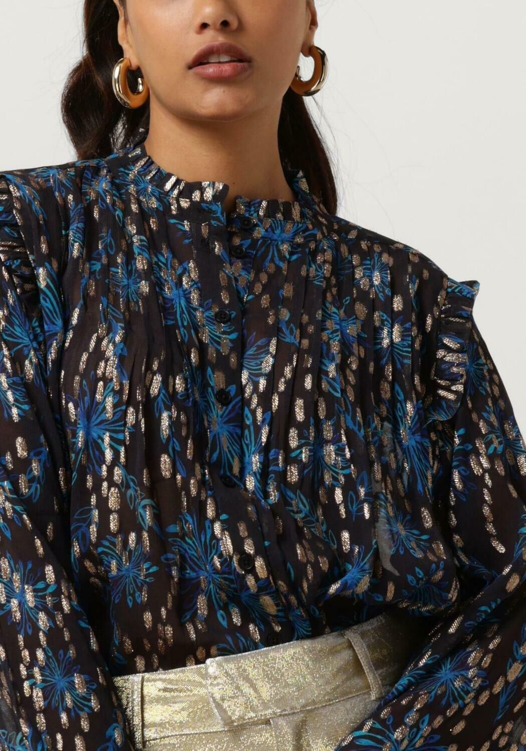 CIRCLE OF TRUST Dames Blouses Mallory Blouse Donkerblauw