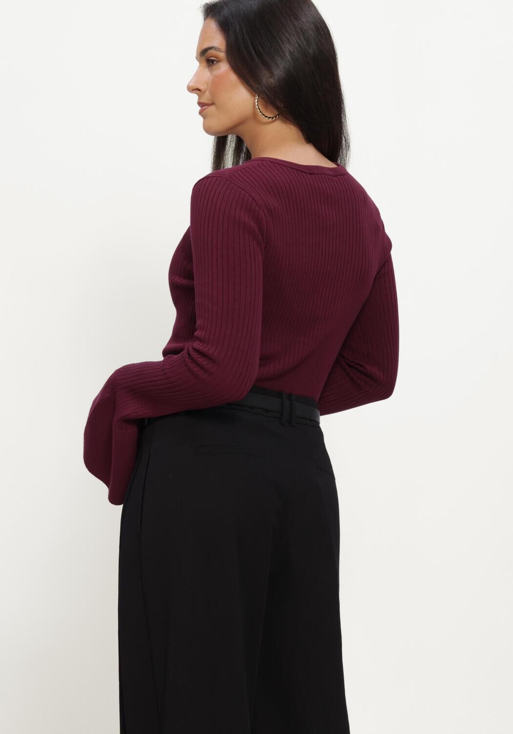 Bordeaux LINA LOCCHI Trui LL-BINE - large