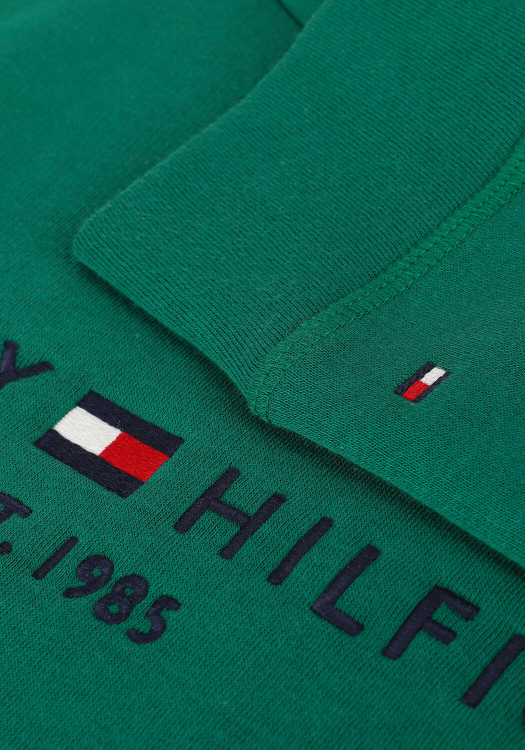 Groene TOMMY HILFIGER Sweater REGULAR HILFIGER HOODIE - large