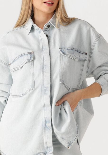 Lichtblauwe AMERICAN VINTAGE Blouses JOYBIRD-B - large