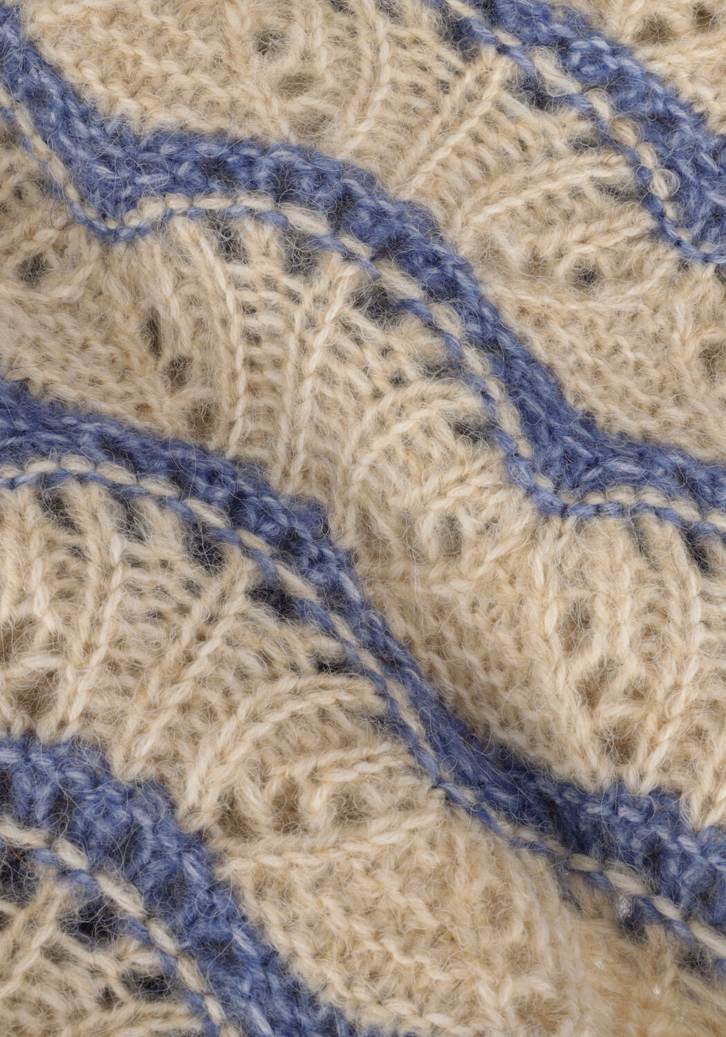 Zand OBJECT Trui CHRISTA L/S KNIT PULLOVER 123 - large