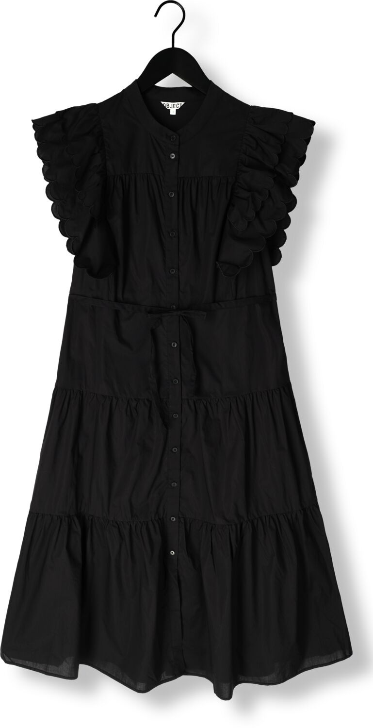 OBJECT Dames Jurken Objhope Chinna Re S s Long Dress Zwart