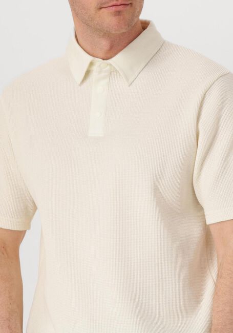 Gebroken wit ANERKJENDT Polo AKKIKI WAFFLE POLO TEE - large