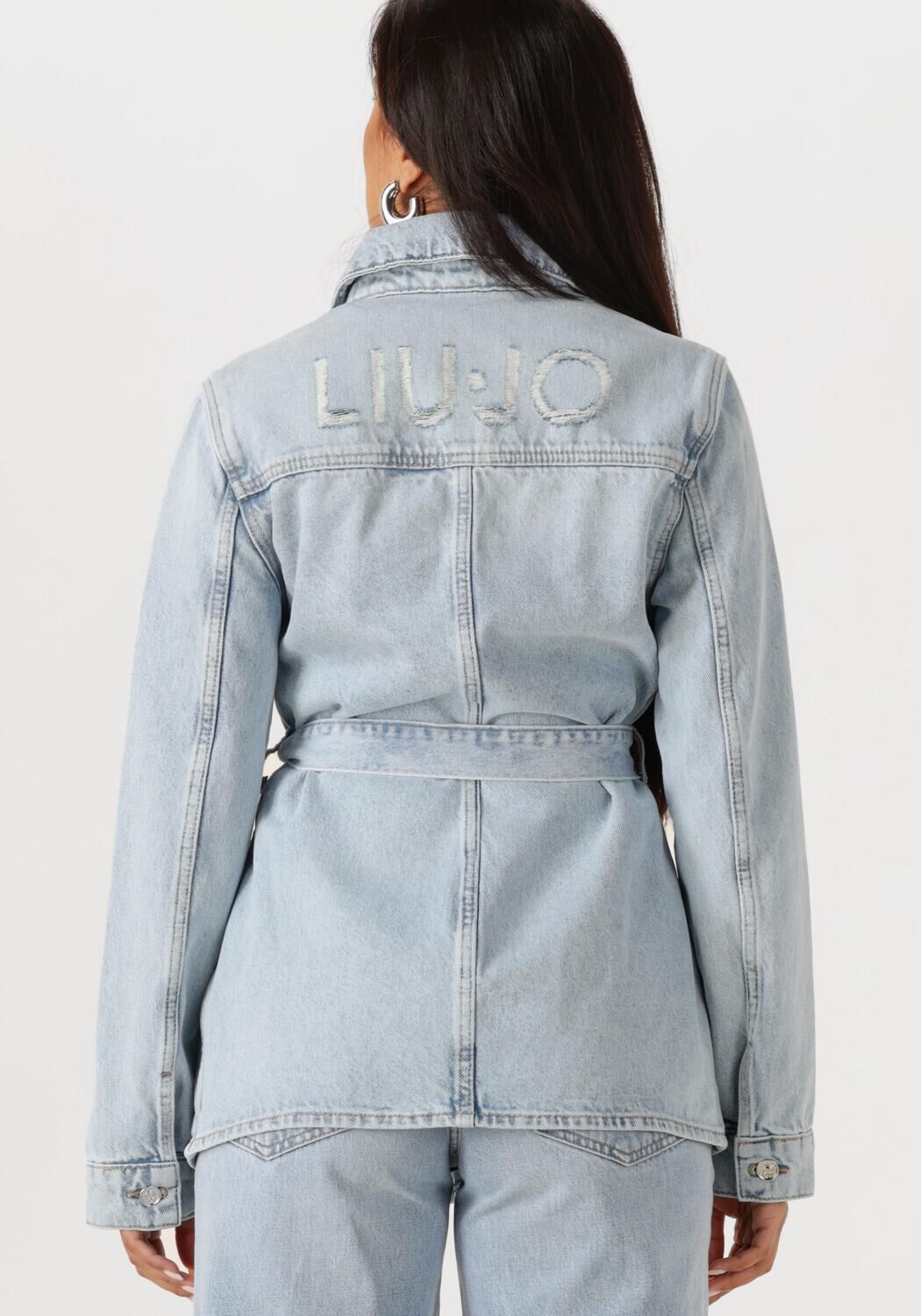 LIU JO Dames Jassen Giubbino Denim Loud Lichtblauw