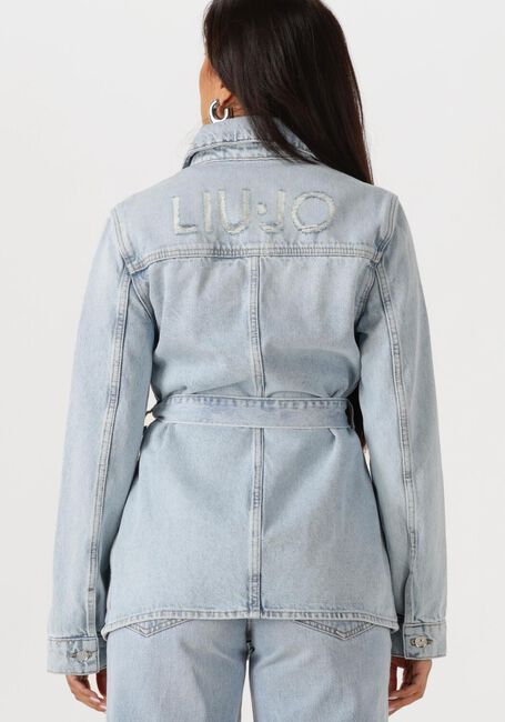 Lichtblauwe LIU JO Spijkerjas GIUBBINO DENIM LOUD - large
