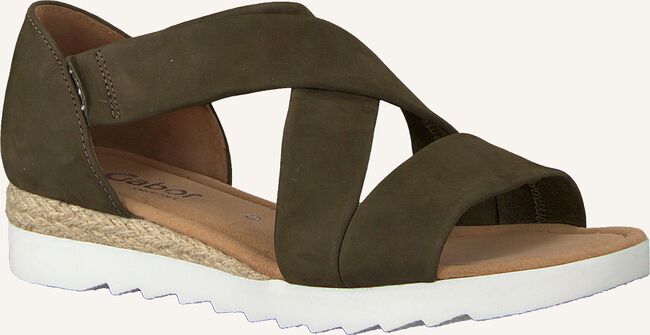 Groene GABOR Platte sandalen 711.1 Groene GABOR Platte sandalen 711.1 - large