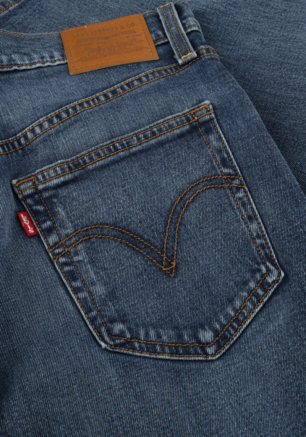 Blauwe LEVI'S Straight leg jeans RIBCAGE FULL LENGTH - large