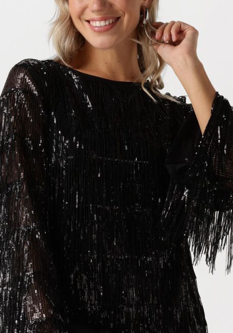 Zwarte ANA ALCAZAR Mini jurk PURE SEQUINS DRESS - large
