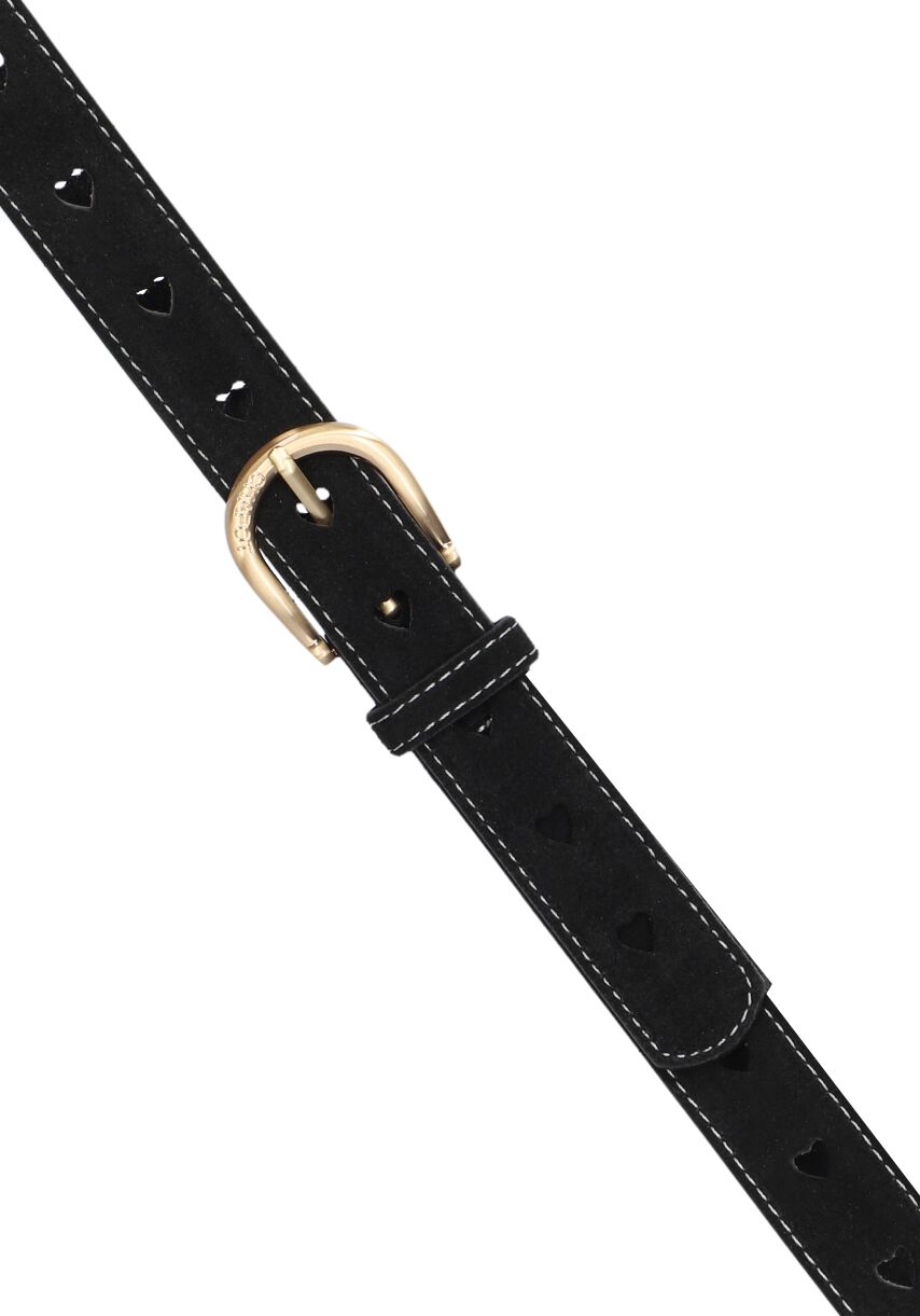FABIENNE CHAPOT Dames Riemen Cut It Out Heart Belt Zwart