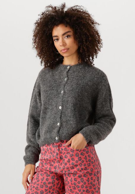 Grijze BY-BAR Trui CLEO NATURAL CARDIGAN - large