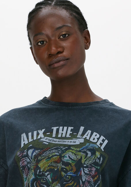 Zwarte ALIX THE LABEL T-shirt OVERSIZED TIGER TSHIRT - large