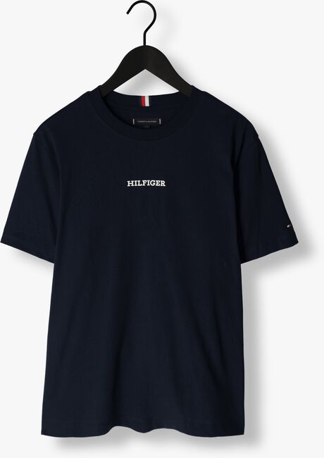 Donkerblauwe TOMMY HILFIGER T-shirt MONOTYPE SMALL CHEST PLACEMENT - large