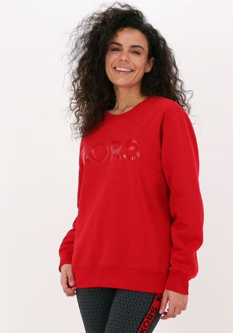 Rode MICHAEL KORS Sweater UNISEX TONAL SWEATSHIRT - large