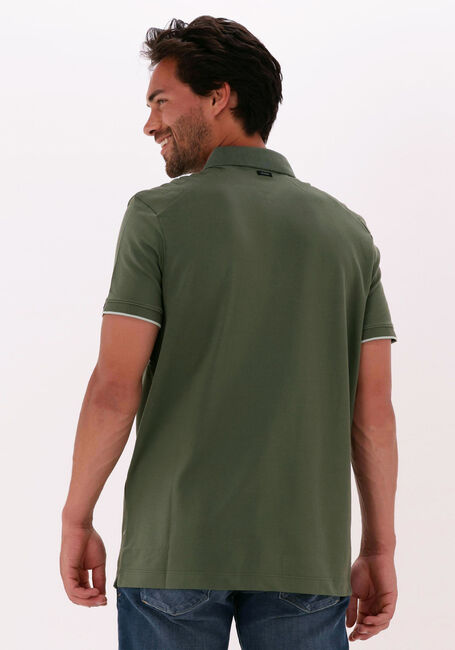 Donkergroene VANGUARD Polo SHORT SLEEVE POLO PIQUE JACQUARD - large