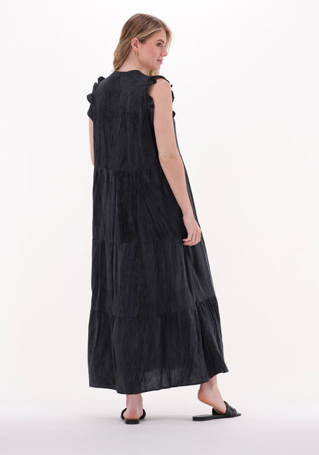 Donkergrijze CO'COUTURE Midi jurk COLDDYE S/S FLOOR DRESS - large