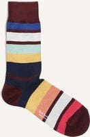 Rode PAUL SMITH Sokken MEN SOCK ATANAS STRIPE - medium