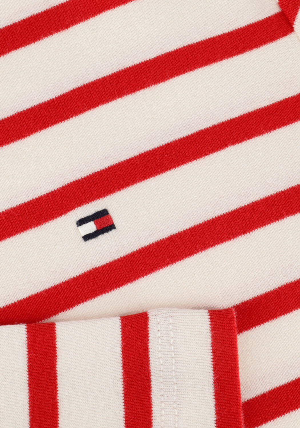 Witte TOMMY HILFIGER Tops & T-shirts SLIM CODY RIB STP B-NK 3/4SLV - large