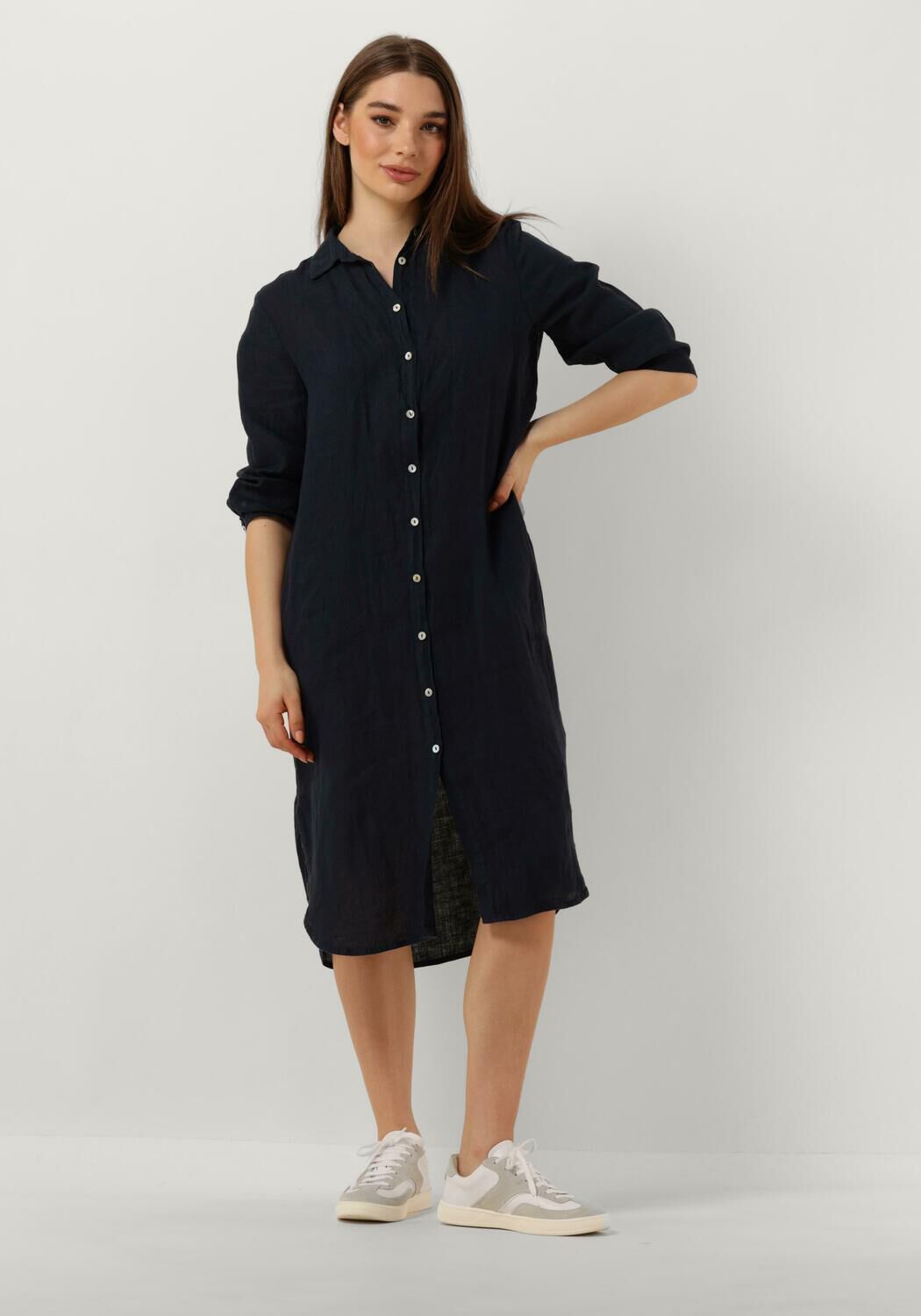 blauwe bellamy midi jurk domi 1