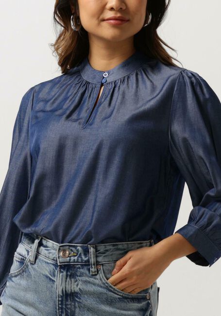 Blauwe MINUS Blouses KELSY 3/4 SLEEVE BLOUSE - large