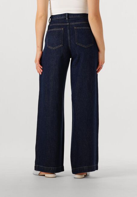 Donkerblauwe MSCH COPENHAGEN Wijde broek MSCHJOSEPHINE RUE HW PANTS - large