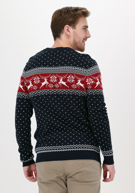 Blauwe SELECTED HOMME Trui SLHNEWDEER LS KNIT CREW NECK W - large