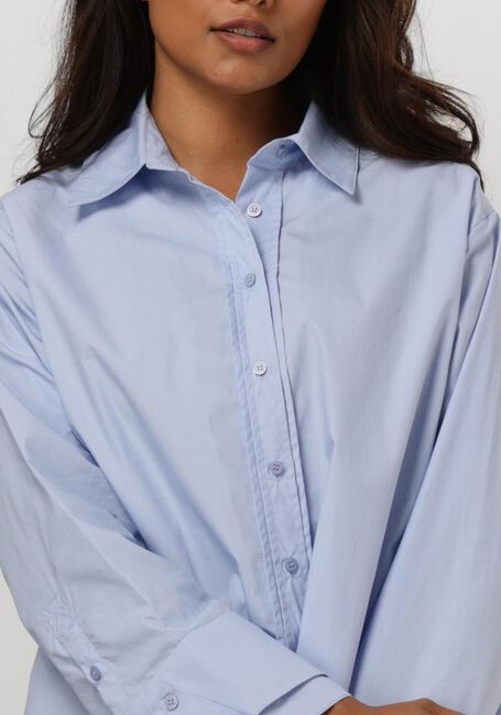 Lichtblauwe NEO NOIR Blouses HESTHER POPLIN SHIRT - large