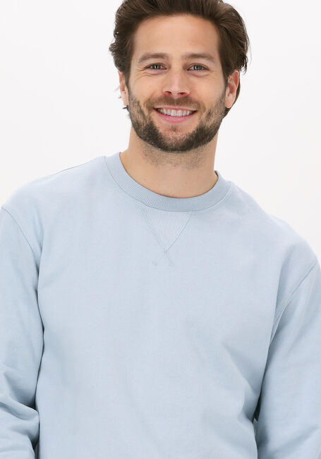 Lichtblauwe SELECTED MEN Sweater SLHJASON340 CREW NECK SWEAT S - large