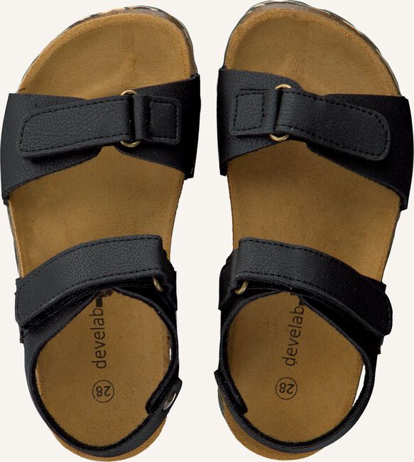 Zwarte DEVELAB Platte sandalen 48163 Zwarte DEVELAB Platte sandalen 48163 - large