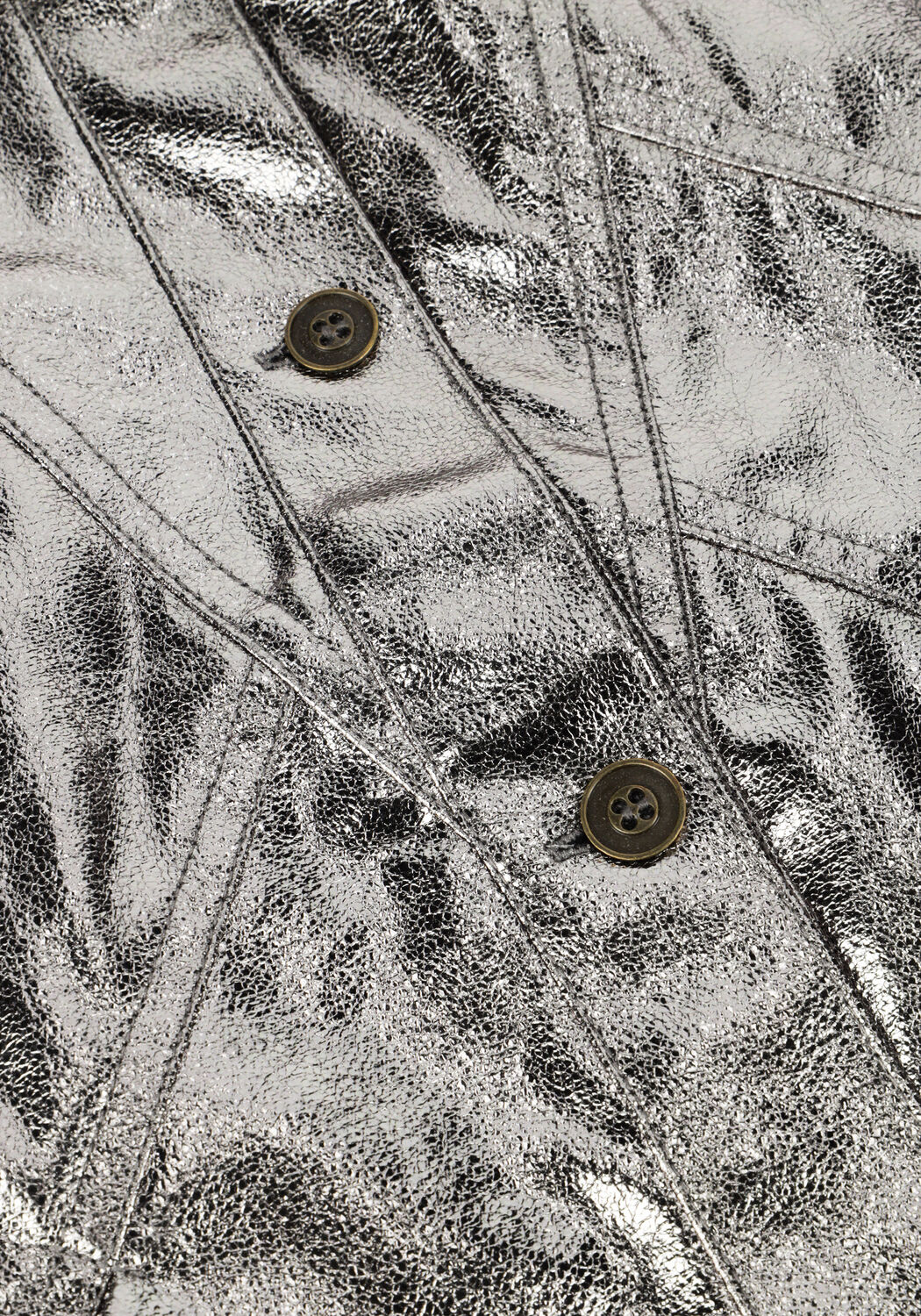 Zilverkleurig LIKE FLO Gilet DORIS FLO METALLIC GILET - large