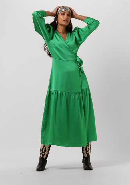 Groene CO'COUTURE Midi jurk MIRA WRAP DRESS - large