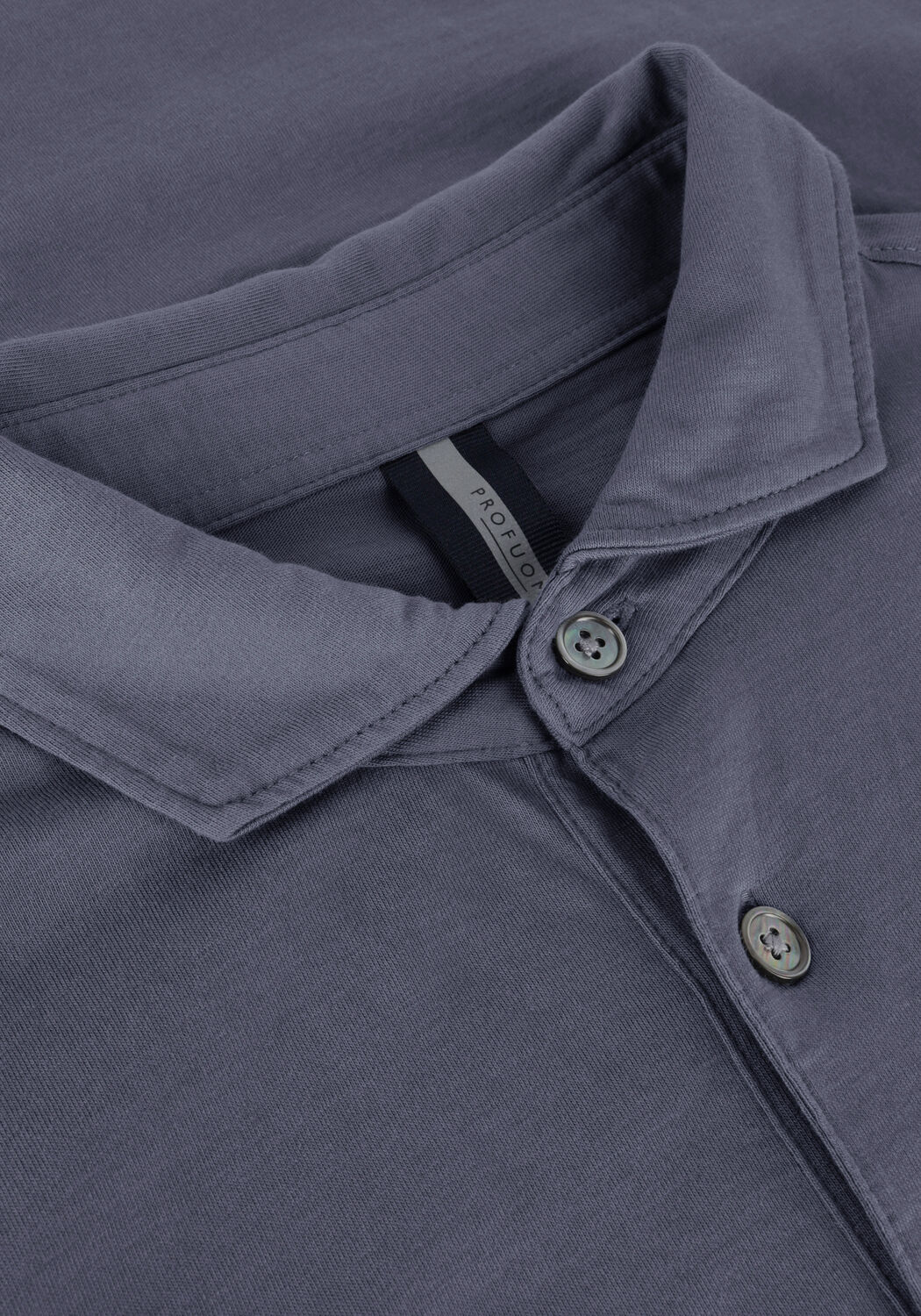 Lichtblauwe PROFUOMO Polo POLO LONG SLEEVE LS - large