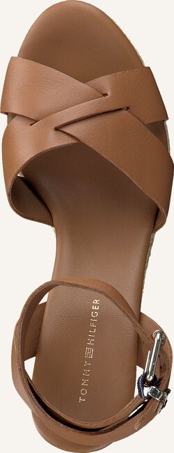 Cognac TOMMY HILFIGER Platte sandalen TH RAFFIA HIGH WEDGE Cognac TOMMY HILFIGER Platte sandalen TH RAFFIA HIGH WEDGE - large