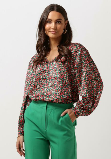 Groene ANOTHER LABEL Blouses FILOU FLOWER TOP L/S - large