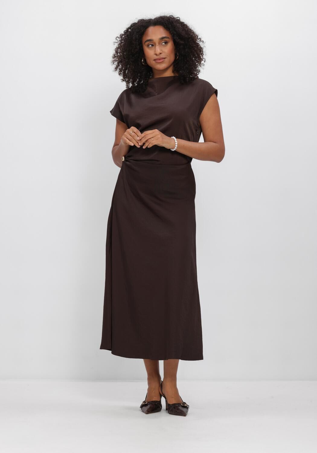 Bruine BEAUMONT Maxi jurk JOY DRESS - large
