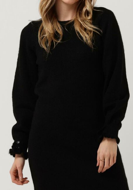 Zwarte SELECTED FEMME Mini jurk SIA JUMA LS KNIT DRESS - large