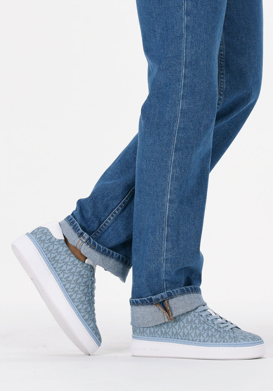 Blauwe MICHAEL KORS Lage sneakers CHAPMAN LACE UP - large