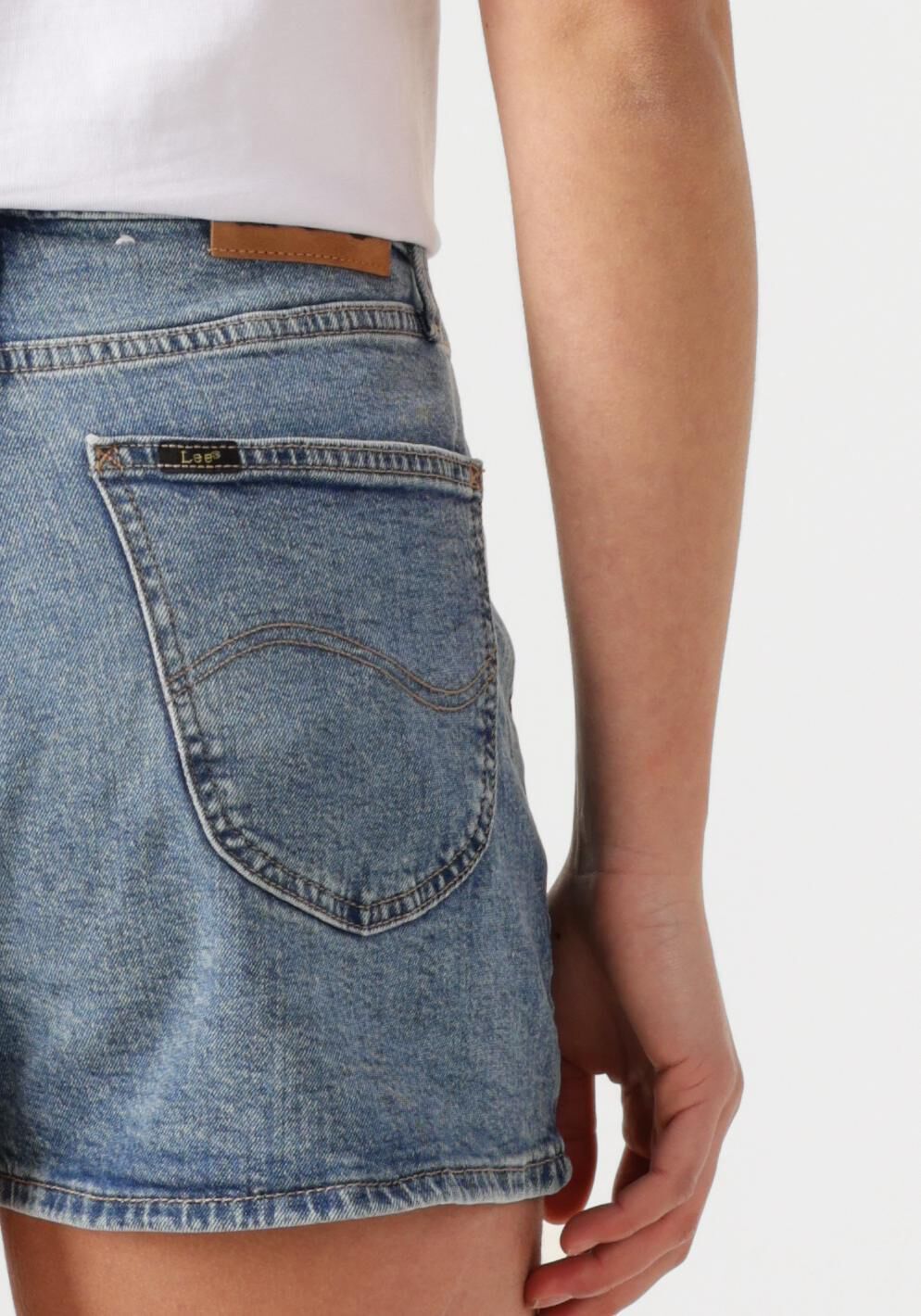 LEE Dames Jeans Carol Short Blauw