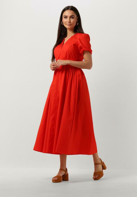 Rode TWINSET MILANO Midi jurk WOVEN DRESS - large