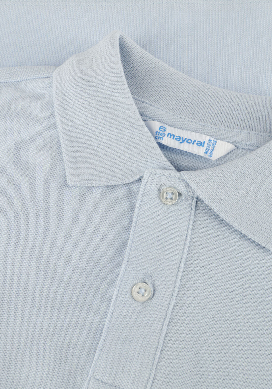 Lichtblauwe MAYORAL Tops & T-shirts BASIC S/S POLO - large