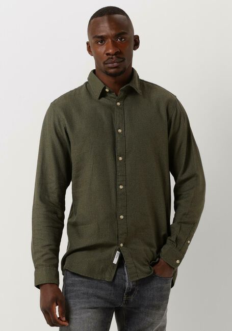 Groene SELECTED HOMME Casual overhemd SLIMROBIN SHIRT LS W CAMP - large