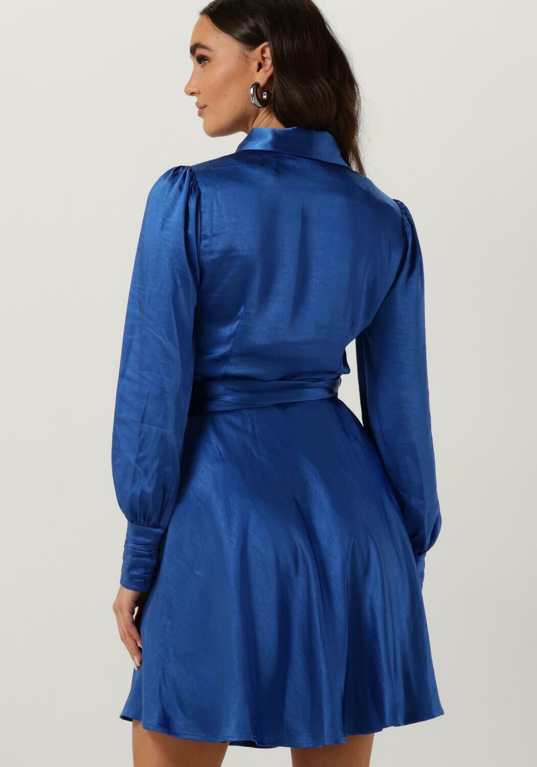 NOTRE-V Dames Jurken Nv-doris Satin Dress Kobalt