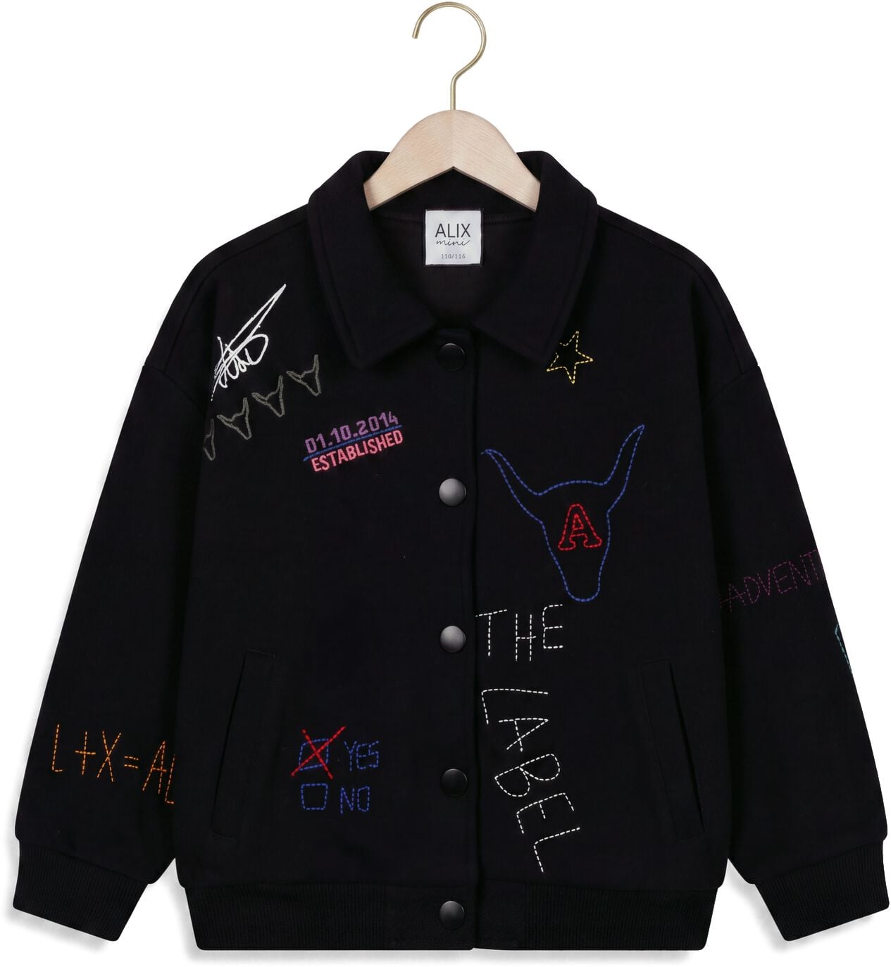 ALIX MINI Meisjes Jassen Patches Jacket Zwart